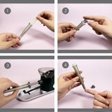 Electric Cigarette Rolling Machine Automatic Roller Maker Portable Household Auto Cigarette Injector Machine 3 in 1 for King/Regular Slim 100s Size Cigarettes Pre Roll Cones (Gray) JOUGE