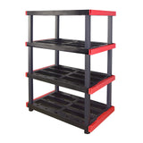 CX Craftsman, 4-Tier Highly Durable Storage Rack, 200lbs/shelf, (55”H x 40”W x 24”D), Interlocking Shelving Unit and Weather-Resistant Design, American Made Garage Shelf CX