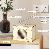 Science Kits for Kids Age 8-12 12-14, STEM Kits for Kids Age 8-10, STEM Toys Build Your Own FM Radio Kit, DIY Electronic Snap Circuits Projects Gifts for Teen Girls Boys 9 11 13 15 16+ (Classic Wood) CYOEST