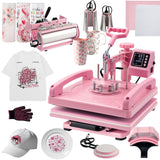 Hitgrand Heat Press Machine 15x15 inch, Heat Press Machine for T-Shirts, 8 in 1 Heat Press with 30 OZ Tumbler Press, Combo Tumbler Heat Press Machine Sublimation for Hat Cap Mug Plate Hitgrand