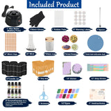 Oligar Complete Candle Making Kit with Wax Melter, Candle Making Supplies, DIY Arts&Crafts Kits Gift for Beginners,Adults,Kids,Including Wax Melter,Rich Scents,Dyes,Candle Tins,SoyWax,Wicks Oligar