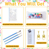 Paint by Numbers Kit for Adults, Hummingbirds Paint by Numbers Kit for Adults Beginners, DIY Acrylic Painting on Canvas for Home Wall Art Decor(16x20Inch Mandun