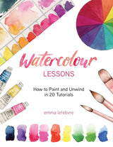 Watercolour Lessons: How to Paint and Unwind in 20 Tutorials (How to paint with watercolours for beginners) WoodArtSupply
