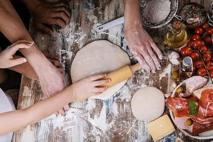 Natural Wooden Rolling Pin for Baking 14 Inches | Wood Tapered Design Non-Stick Rolling Pin | Essential Kitchen Dough Roller for Fondant, Pizza, Pie, Cookie and Pastry,Dumpling | Belan for Roti