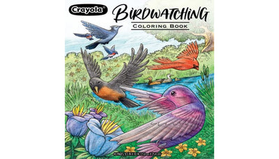 Crayola Bird Coloring Book (40pgs), Adult Coloring Pages, 8.5 x 10, Stress Relieving Coloring, Mindfulness Activity for Adults