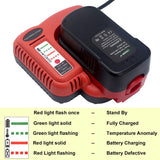 Biswaye 9.6V-18V-24V Battery Fast Charger BDFC240 Compatible with Black & Decker 18V 24V 14.4V 12V 9.6V Slide Battery HPB18-OPE HPB18 HPB14 HPB12 HPB96 244760-00 A1718 FS180BX FS18C Biswaye