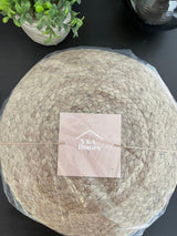 Scandilivin Homes Pouf Ottoman - 100% Natural Jute Braided- Footrest Pouf Hand Knitted - Traditional Cord Boho Pouffe - for The Living Room, Bedroom, Nursery, Patio, Lounge (20" x 20" x 10") S & L Homes