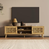 RoyalCraft 63'' TV Stand with Storage, Wood TV Entertainment Center for 65 inch TV, Mid Century Modern TV Entertainment Center with Storage, TV Consoles Cabinets for Living Room RoyalCraft