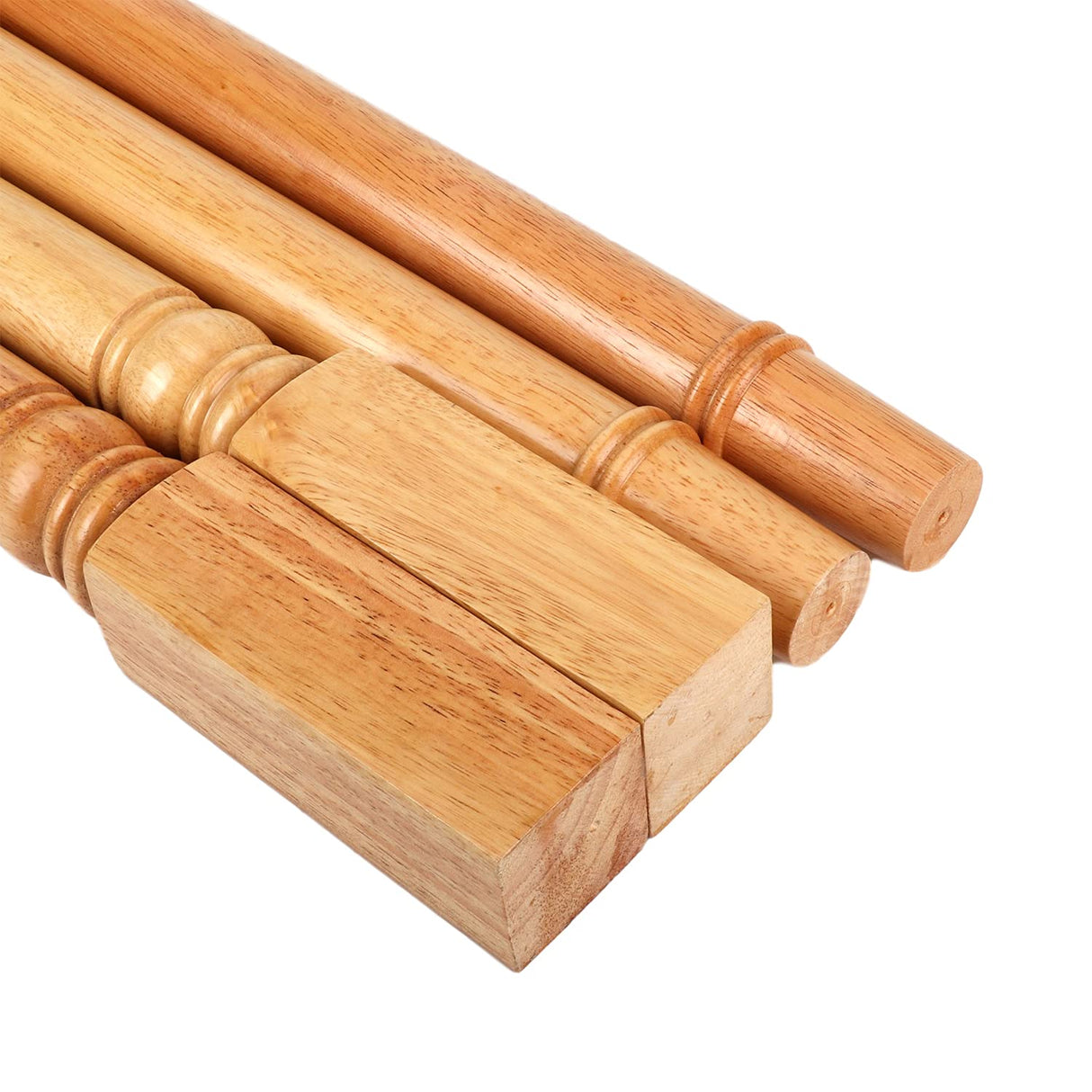 tonchean 28 inch Furniture Legs 4 Pack Turned Farmhouse Table Legs Set DIY Wood Legs Round Farmhous Legs Replacement Coffee Table Bench Dining Legs Varnish Coated tonchean