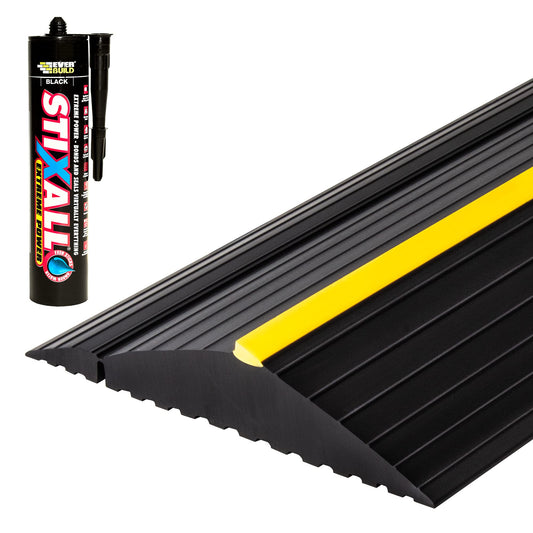 10'6"/3.2m Weather Defender® XL | Ultimate Garage Door Threshold Seal Kit with Adhesive & Garage Door Bottom Weather Stripping - WoodArtSupply