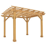 Yardistry 10' x 12' Pergola Brown Yardistry