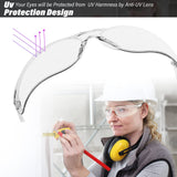 Salfboy 10 Pack Clear Safety Glasses with ANSI Z87.1 Scratch Resistant Eyewear for Women Man Lab Goggles Eye Protection Salfboy