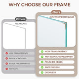 11x14 Picture Frame, 11"x14" Oak Wood Frame, 11x14 Picture Frame Set of 3, 11x14 Frame with Mat for 8x10, Real Tempered Glass, 11 x 14 Photo Frame for Wall (Natural Oak Color, 3 Pack) Fun Memories