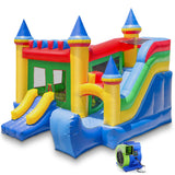 Cloud 9 Commercial Grade Castle Bounce House with Slide and Blower - 100% PVC 16' x 17' Inflatable Bouncer Cloud 9