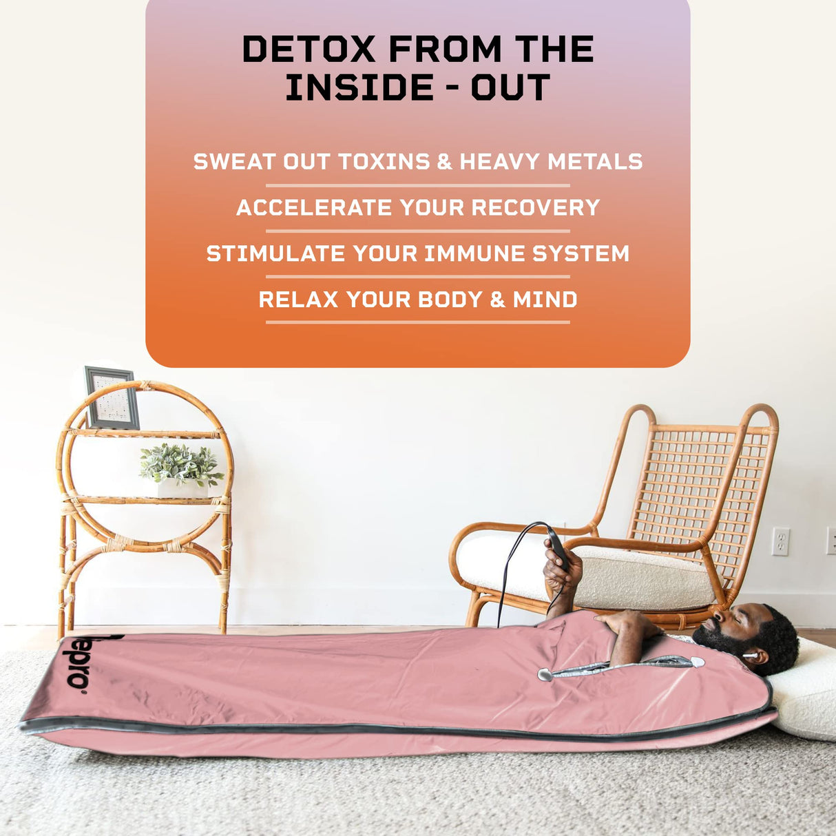 LifePro Bioremedy Sauna Blanket for Detoxification - Portable Far Infrared Sauna for Home Detox Calm Your Body and Mind LifePro