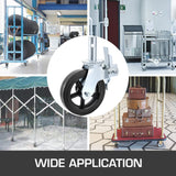 VEVOR 4 Pack Scaffolding Wheels, 8 x 2 Inch Scaffold Caster Wheels with Dual Locking Rubber Swivel Casters, 360 Degrees Heavy Duty Rubber Swivel Stem Casters with Brake, 4400LBS Capacity VEVOR