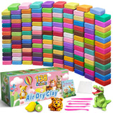 FAGNBED Air Dry Clay 138 Colors, Modeling Magic Clay Set with 5 Sculpting Tools, Gift for Ages 3-12 Boys and Girls FAGNBED