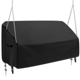 Swing Cover Hanging Porch Swing Cover Waterproof Outdoor Hammock Swing Cover Patio Wooden Yard Swing Chair Cover Replacement 56”Lx32”Wx25”H Black Uthem