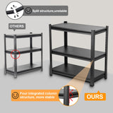 32" W Garage Shelving, 1500LBS Garage Storage Shelves Heavy Duty Industrial Shelving Unit, 3 Tier Adjustable Metal Shelving for Basement, Shop, Warehouse, 32" W x 16" D x 32" H Umeiga