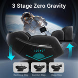 MYNTA Massage Chair Full Body, Zero-Gravity SL-Track Shiatsu Massage Chair Recliner with Lumbar and Calf Heating, Thai Stretch (Mc1612-Black) MYNTA