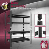 Huhaneon Garage Shelves Heavy Duty - 40''W 2,000Lbs Metal Adjustable Storage Shelving Rack Units for Warehouse Basement Pantry Kitchen 40" W x 16" D x 66" H 4 Tier Black Huhaneon
