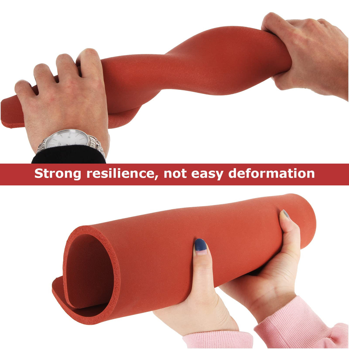 15 x15 Inch Silicone Heat Press Mat Pad, 5/16” Thickest Silicone Heat Mat for Heat Press Machine Flat Heat Transfer Press Replacement Pad (Red) LOEQIAN