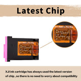 XJI Remanufactured Ink Cartridges Replacement for HP 67XL 67 XL Black Color Combo Pack, for Deskjet Plus 2700 2700e 2755 2755e 2855e 4100 4100e 4155 4155e 4255e Envy Pro 6000 6055e 6400 6455e Printer XJI