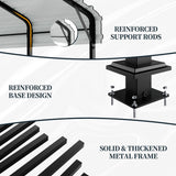 SUNLEI 12X15 FT Carport, Heavy Duty Carports Canopy with Galvanized Steel Roof and Frame, Metal Carportes Upgraded Extra Large Garage for Pickup, Boat, Car and Tractors SUNLEI