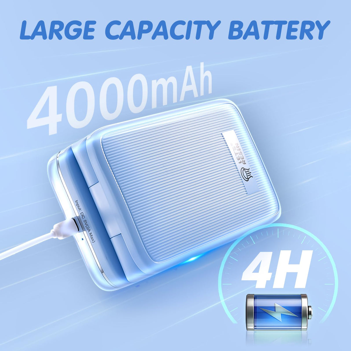 LET'S RESIN Rechargeable UV Light, Foldable&Height Adjustable UV Light for Resin with Large Curing Area, 4H Battery Life 20min Continuous UV Curing Light for Resin Molds, Jewelry Making, DIY Craft LET'S RESIN