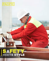 PACIFIC PPE Full Brim Hard Hat, OSHA Construction Work Approved, HDPE Safety Helmet with 4 Point Adjustable Ratchet Suspension, Class E, G & C, White PACIFIC PPE