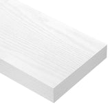 QEEIG Bathroom Floating Shelves for Wall - 15.7" Wall Mounted Shelf Over Toilet Farmhouse Home Decor Display Bookshelf Small 15.7 x 6.7 inch Set of 2, White (008-40W) QEEIG