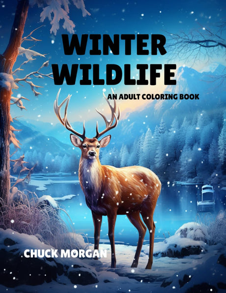 Winter Wildlife: An Adult Coloring Book (Adult Coloring Books) WoodArtSupply