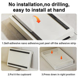 QUSEHA Pull Out Cabinet Organizer Fixed With Adhesive Nano Film, Heavy Duty Slide Out Pantry Shelves, Sliding Drawer Pantry Shelf for Kitchen, Living Room, Home,12.2" W x16.9 D x 2.75" H QUSEHA