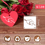 Small Heart Stencils for Painting on Wood Stone Reusable Love Stencils for Adults on Wood Fabric Rock Card Art Paint Wall Furniture Home Decor yhslmh