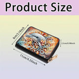 DIY Diamond Painting Kit Card Bag Dolphin Pattern Compact Portable Card Holder Multi Card Position Mini Wallet Bank Card Coin Storage Bag Personalised Creative Handmade Gift Tontut