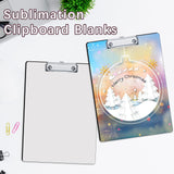 3 Pack Sublimation Clipboard Blanks Bulk MDF Sublimation Blanks Clipboard A4 Letter Size 8.8'' x 12.4'' Sublimation Teacher Blanks for Office Products DIY Handmade Craft AiDiYGECO