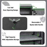 ISLANDSAFE 1200°F 40 Minutes Fireproof and Waterproof Safe Box, Digital Fire Proof Safe with 3 Spoke Detachable Handle, Personal safe for Home Office Money Gun (3.5 Cubic Feet Grey) ISLANDSAFE