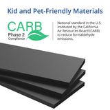 Cozy Castle Record Player Stand, Turntables Stand with Vinyl Record Storage Holds up to 350 Albums, Record Stand Table for Bedroom, Living Room, Office, Black Cozy Castle