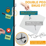 Daanxw 158PCS Metal Pegboard Kit with Hooks for Wall Garage Tools Pegboard Storage System for Garage (Black Box, 4-12X24) Daanxw