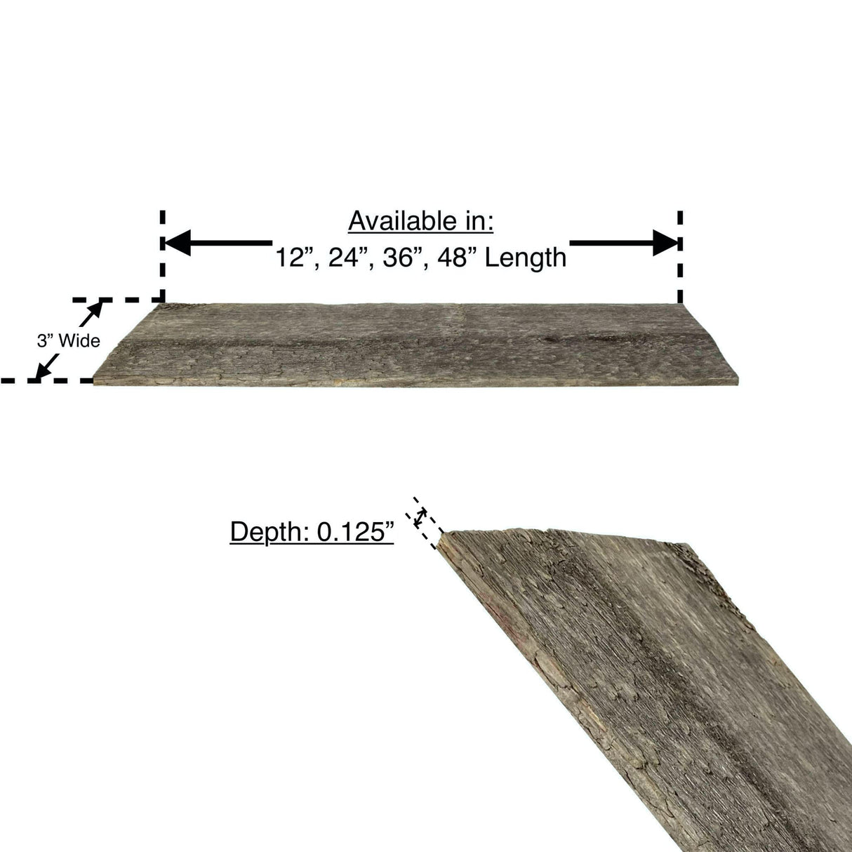 BarnwoodUSA Rustic Farmhouse Reclaimed Bundle | 24 inch Plank Wall Panels Remodeling| DIY Repurposed Decoration Shiplap Natural Weathered Gray Pack of 6 Planks BarnwoodUSA