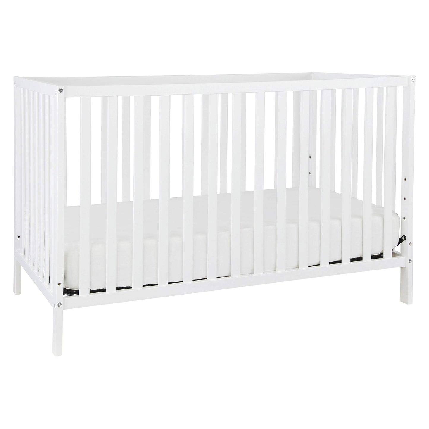 Davinci Union 4-in-1 Convertible Crib in White, Greenguard Gold Certified - WoodArtSupply