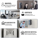 72 Key Cabinet Organizer,Metal Key Lock Box Wall Mount use OTP Technology Unlock,Fixed Password/Bluetooth Unlock, App Remotely Generates Pin Codes DiDiHere