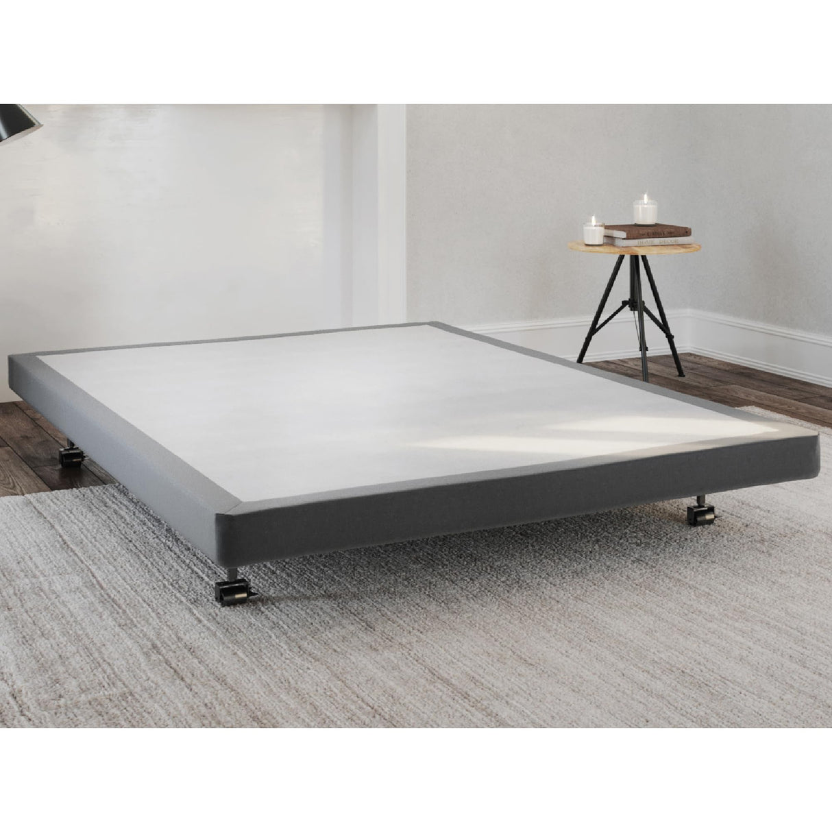 Hercules 4 Inch Low Profile Foundation Mattress Box Spring Replacement, King Hercules