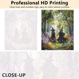 TUMOVO Paint by Number for Adults Two Witch in A Forest Paint Number Kits DIY Acrylic Painting for Adults Witch Paint by Numbers Adults' Paint-by-Numbers Kits Arts Craft for Wall Decor, 16x20 Inch TUMOVO