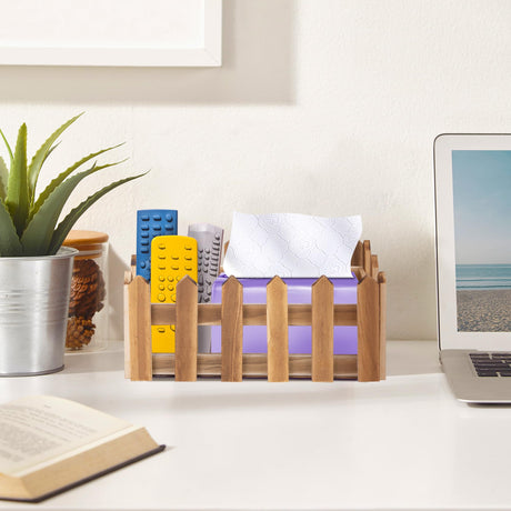 Adnee 2 Pcs Wood Slat Planter Box-Rustic Wood Nesting Crates-Rectangular Wooden Flower Box for Indoor Window Decor Outdoor Patio Lawn Garden Backyard Planter Adnee