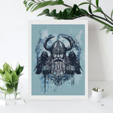 Brkgpw Viking Norse Odin Crow Diamond Art Painting Kit 12x16inch, Adult, Canvas, Unisex, All Seasons Brkgpw