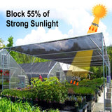 LOVE STORY 10x15FT 55% Black Shade Cloth Sun Shade Net UV Resistant Mesh Tarp Plant Cover Sunblock Net for Garden,Greenhouse,Vegetables,Flowers LOVE STORY