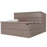 DENKOE Hot Tub Steps - Wood Looking Plastic Steps - 100% Waterproof Spa Steps - Brown Non Slip, Heavy Duty Outdoor Steps, Multi Use as Porch Steps, Hot Tub Stairs, or Outdoor Stairs, Fits Any Spa Size DENKOE