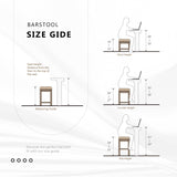 Lexicon Swivel Counter Height Bar Stools-Set-of-2, Modern Solid Wood Kitchen Stools Counter Height, High Back, Swivel Seat, Footrest for Kitchen Island, Easy Assembly, X-Back, 24" SH, White Lexicon