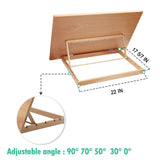 Falling in Art Extra Large 5-Position Wood Drafting Table Easel Drawing and Sketching Board, 29 1/2 Inches by 19 2/3 Inches Falling in Art